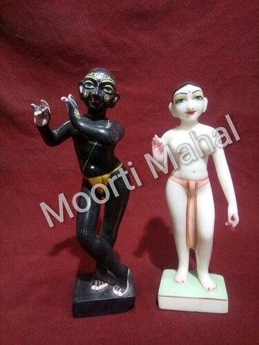 Marble Iskcon Radha Krishna Statue