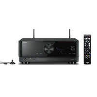 Yamaha Avr Rx-v6a Home Theatre - High-quality Steel, Black Color | 20 Amp Power Supply, Remote Control, Hdmi & Usb Inputs, Dolby Digital & Dts Decoders