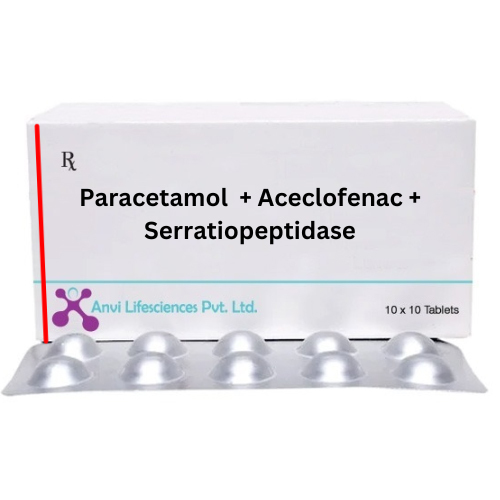 Paracetamol Aceclofenac Serratiopeptidase General Medicines