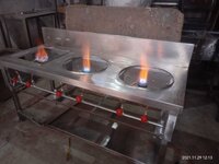 Three Burner Indian Cooking Range