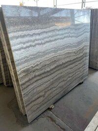 Dark Silver Travertine Granite Slab