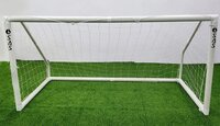 Sas Sports Pvc Football Goal Post - 8x6 Feet, Lightweight & Portable Design With Reinforced Edge And Net Clips