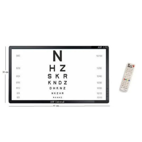 Pvc/Plastic Visual Acuity Chart Led 18.5 Inches