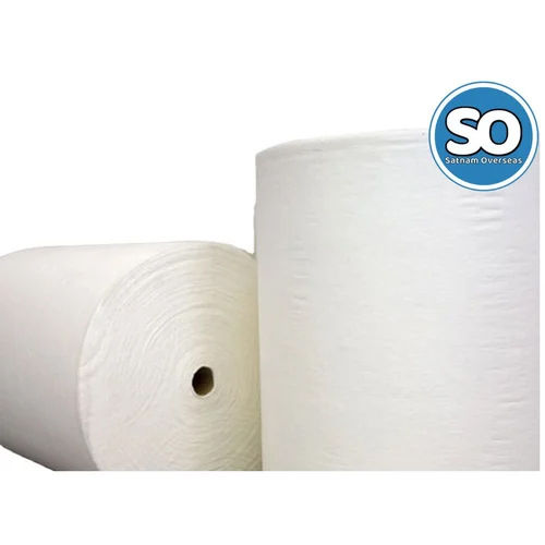 Warm Non Woven Semi White Fabric