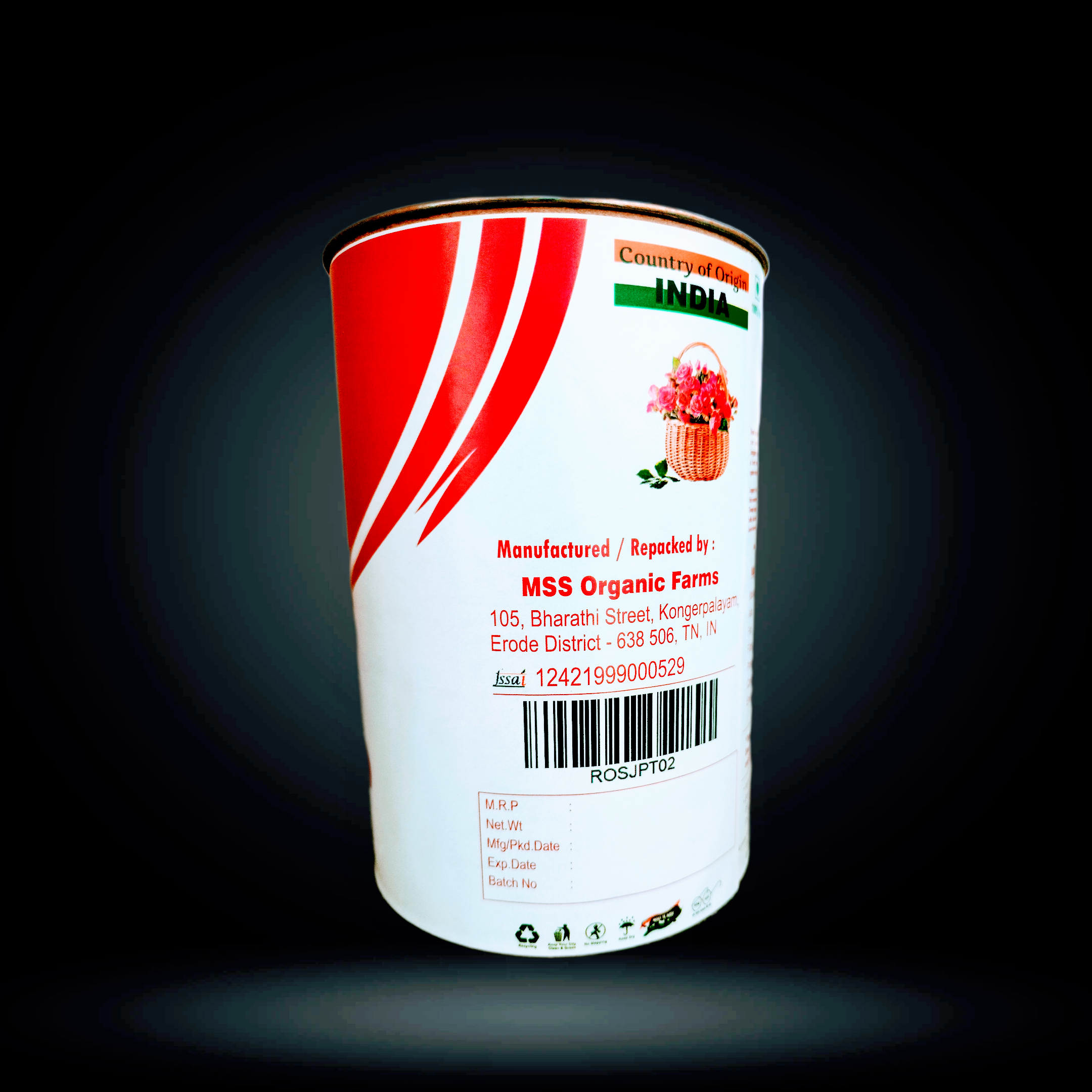 Rose Jaggery Powder 200 Grams Tin