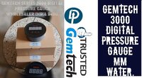 GEMTECH Series 3000 Digital Pressure Gauge Range 0 to 100 MM WC From Jhargram