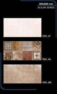 Bathroom Tiles - Ceramic, 300x600 Mm , Matt Finish In Warm Brown, Non-slip, Acid-resistant, Moisture Resistant, Durable For Wall Cladding