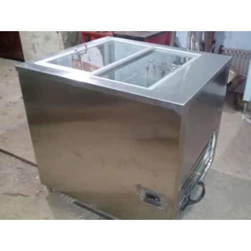 Silver 220 V Ice Cream Parlour Counter