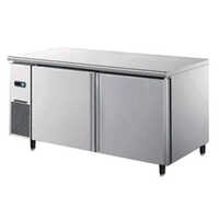 Silver 400 L Undercounter Refrigerator Freezer