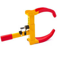Wheel Lock Anti Theft Wheel Clamp - Color: Red And Yellow