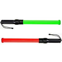 Traffic Control Safety Led Baton - Plastic Body Material, Various Sizes , Multi-color Green And Red Led Lighting For Industrial Use