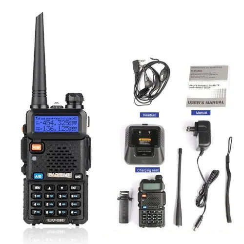 Black Baofeng Uv 5R Walkie Talkie