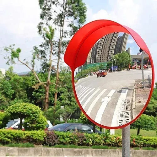 Convex Rear View Mirror - Color: Silver