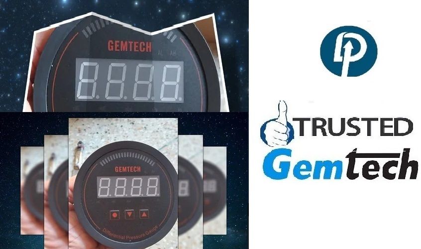 GEMTECH Series 3000 Digital Pressure Gauge Range 0 to 1000 MM WC Balurghat City