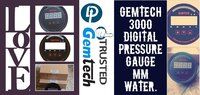 GEMTECH Series 3000 Digital Pressure Gauge Range 0 to 1000 MM WC Balurghat City