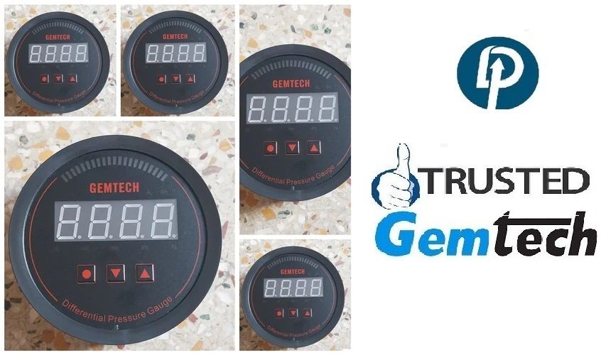 GEMTECH Series 3000 Digital Pressure Gauge Range 0 to 25 MM WC-Bargarh district