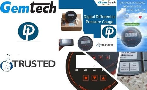 GEMTECH Series 3000 Digital Pressure Gauge Range 0 to 75 MM WC by Pratapgarh U.P.72