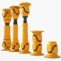 Yellow 1200nm Heavy Duty Cardan Shafts