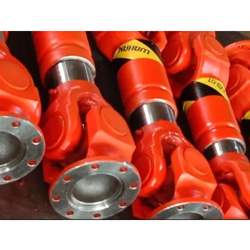 Spindle Coupling Cross Joint - Steel Forged, Red Powder Coated | Industrial Usage, Durable Performance