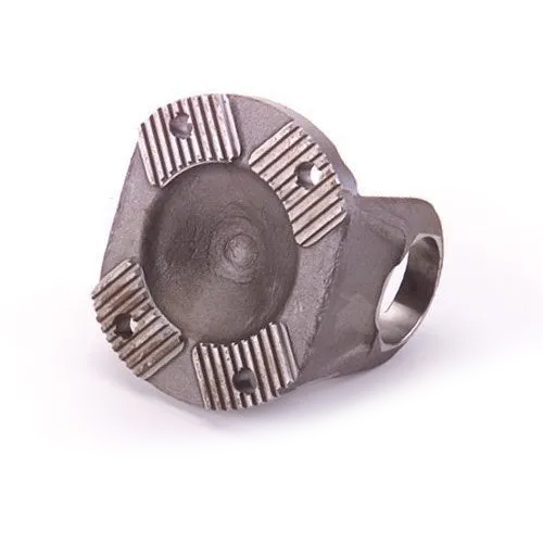 Cardan Shaft Flange Yoke - Forged Steel, Coated Finish, Gray Color | 1-Year Warranty, Automotive Use