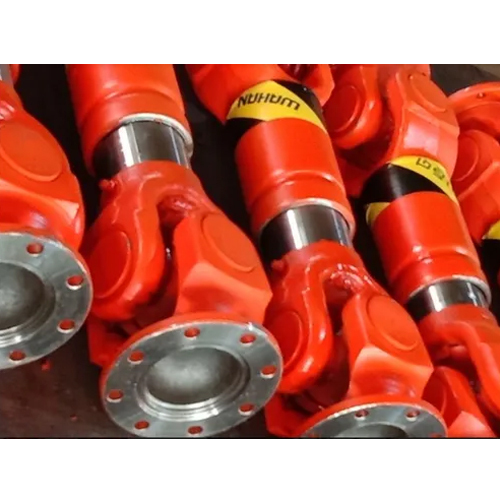 Transmission Drive Shaft - Forged Material, Powder Coated Finish, Red Color | Ideal for Industrial Use