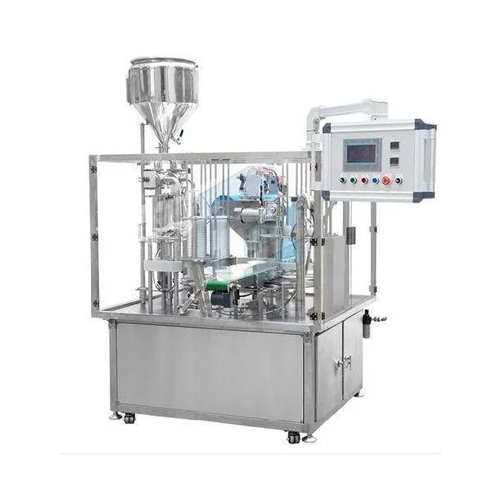 Fully Automatic Rotary Cup Filling And Sealing Machine