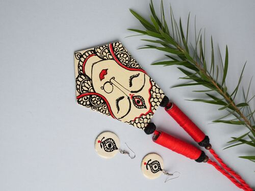 Red Black Handmade Nacklace