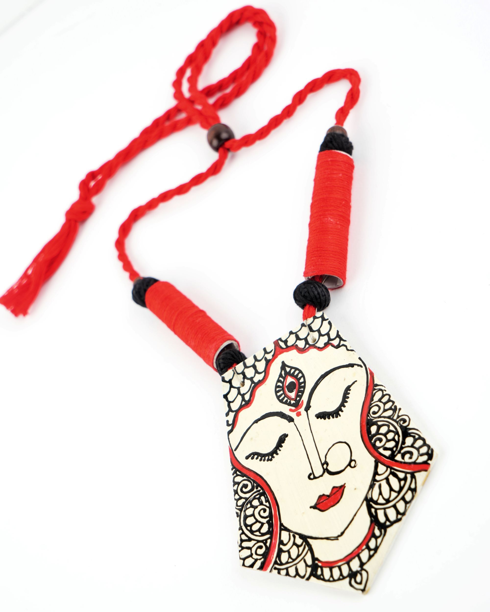 Red Black Handmade Nacklace