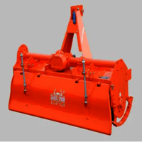 Shakthiman 36 Blade Rotovator - Metal, 1452x838x1095 Mm, Orange | Agile, Fuel Efficient, Side Chain Drive, Variable Speeds