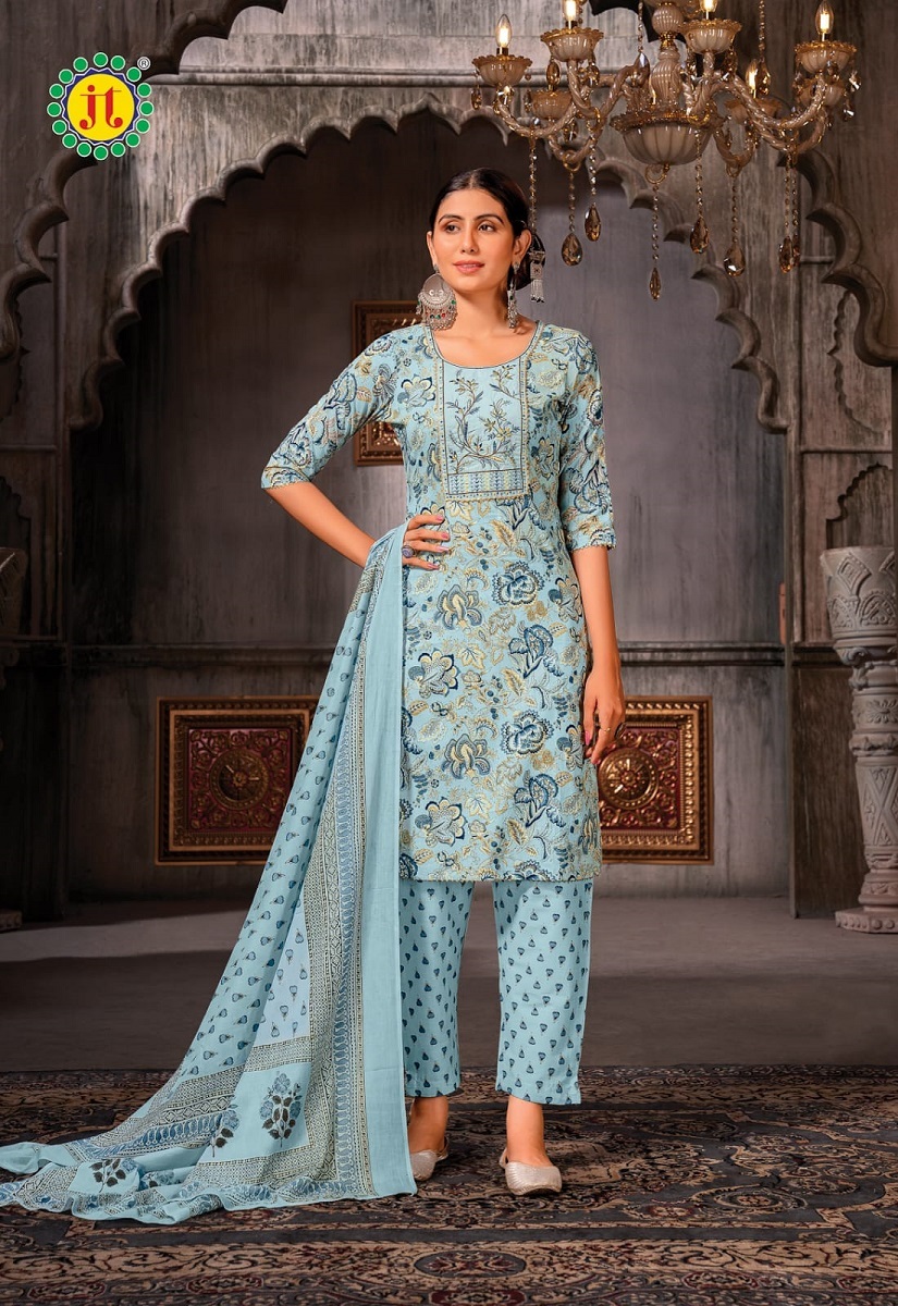 Jt Amee Vol-2 -Kurti Pant With Dupatta