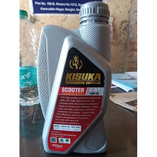 Scooty Engine Oil 10W 30 Backphoto Application: Industrial