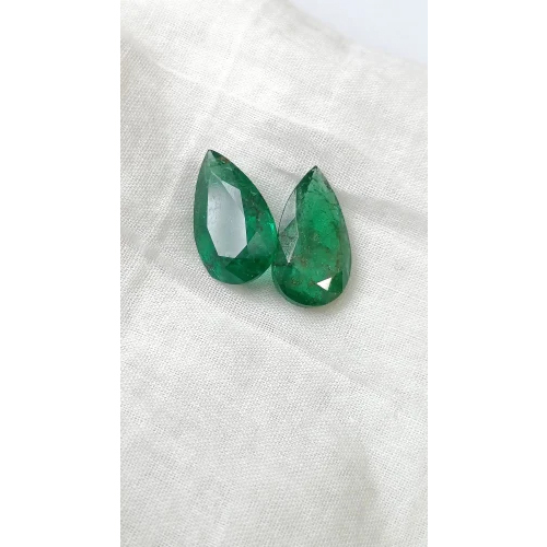 Pear Shape Emerald Pair Stone