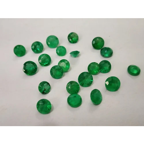 Natural Rounds Zambian Emerald Stone