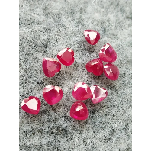 Heart Shape Natural Ruby Gemstone