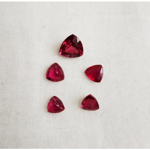 Trillion Cut Mozambique Ruby Gemstone