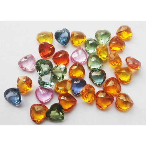 Heart Shape Sapphire Stone