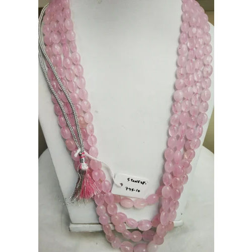 Pink Ladies Morganite Stone Necklace