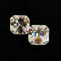 Moissanite Asscher Cut Gemstone