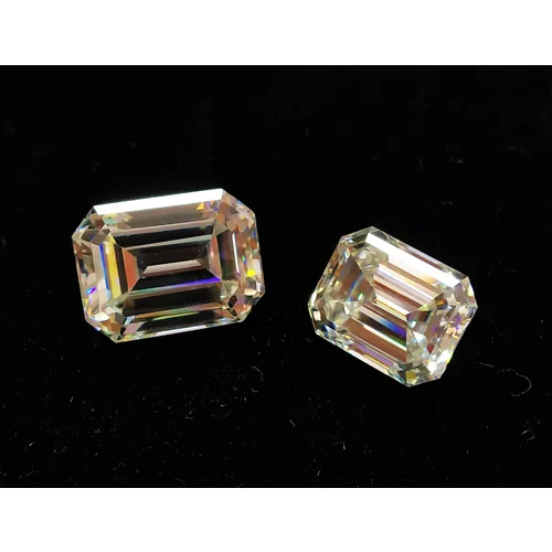 Octagon Moissanite Gemstone