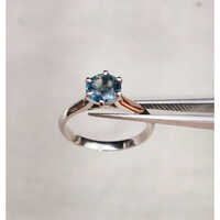Blue Sapphire Silver Ring