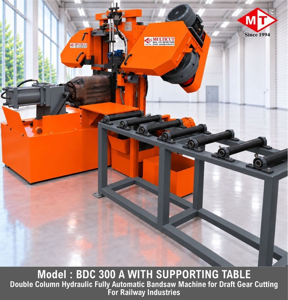 Bdc 300 A-Nc Fully Automatic Horizontal Double Column Band Saw Hard Chrome Rod Type Machine - Blade Size: 4100 X 34 X 1.1 Mm