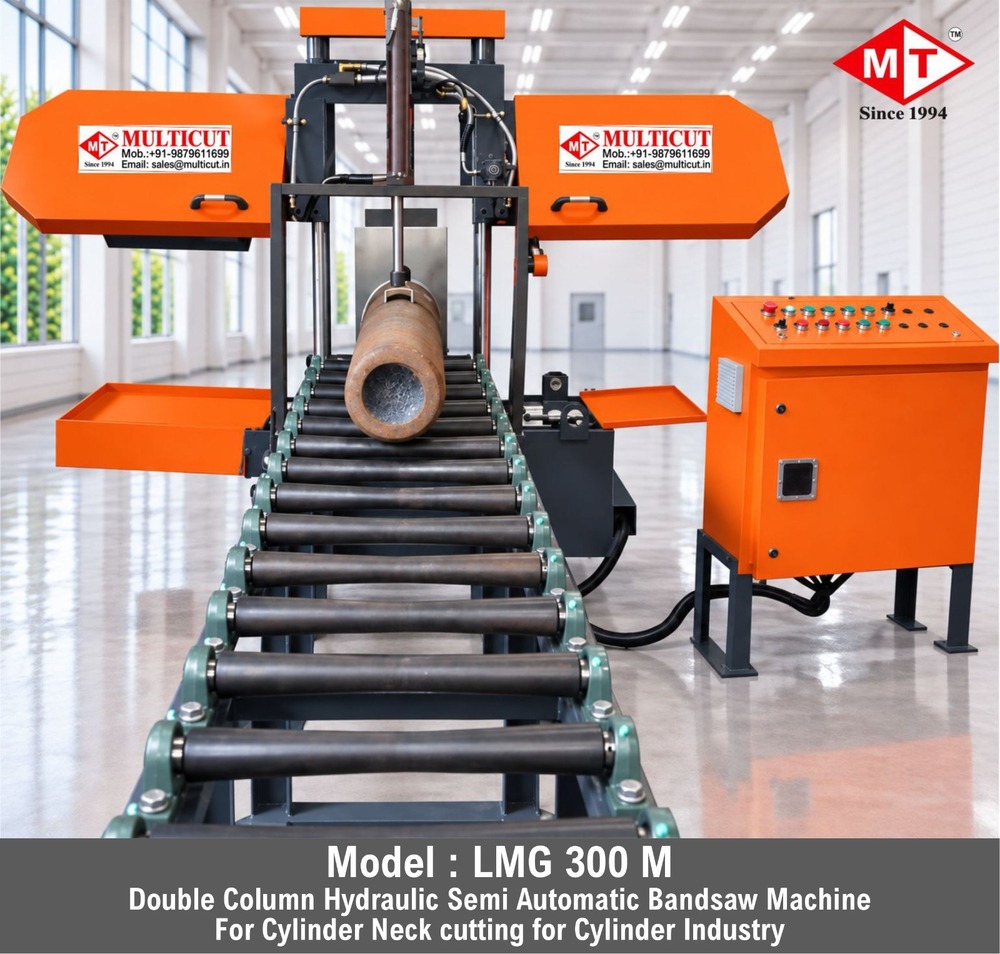 LMG 300 M - Semi Automatic Horizontal Double Column Band Saw Machine