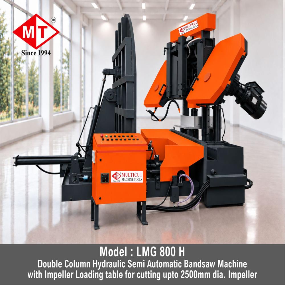 Hydraulic Hacksaw Cutting Machine - Mild Steel, 440v Electric , Orange Color, 6 Months Warranty - Precision Metal Cutting Solution