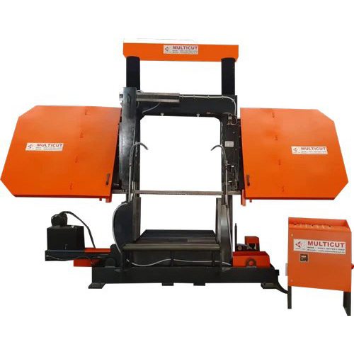 Bdc-2000 M Semi Automatic Double Column Band Saw Machines - Color: Orange