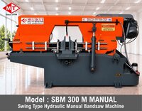 Sbm 300 M Swing Type Manual Bandsaw Machine - Color: Blue