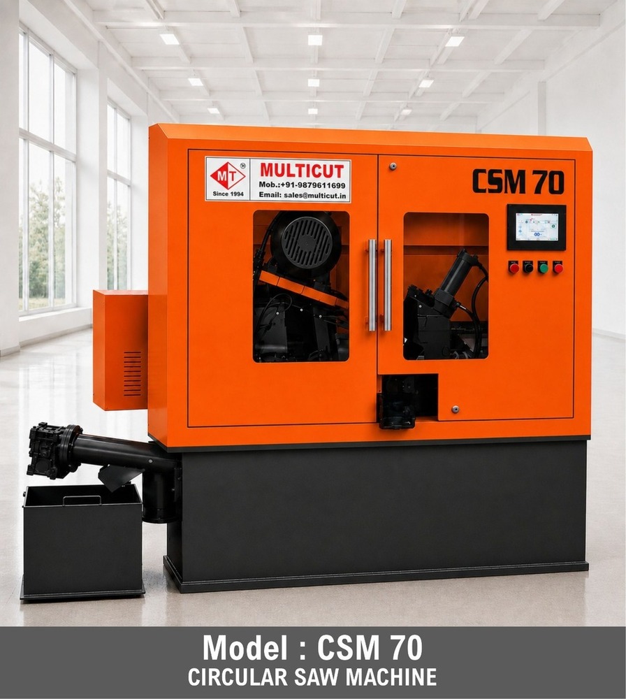 Csm 70 Circular Saw Machine With Auto Loader - Color: Yellow