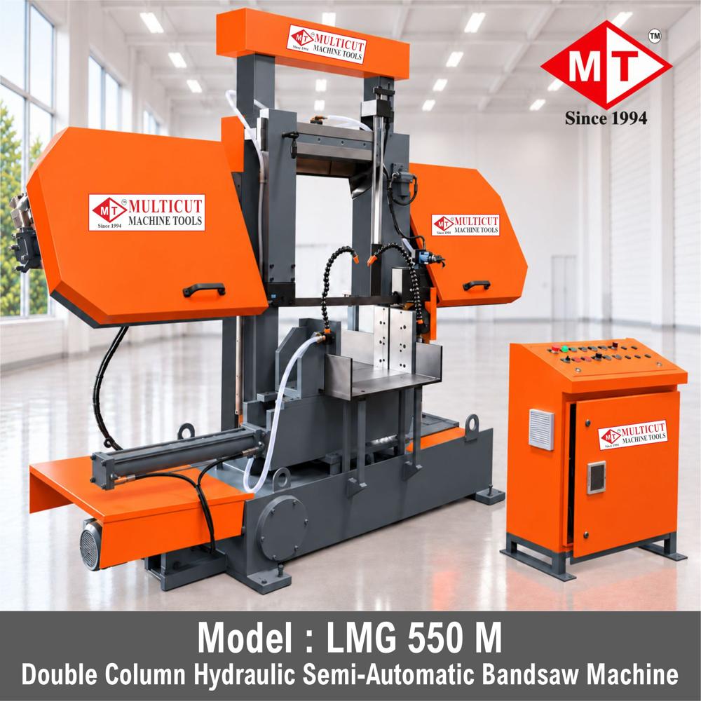 Hydraulic Auto Feeding Cutting Machine - Mild Steel Cutting, 1850 kg Weight, Orange Color | Fully Automated, Electric Drive System, Precision Cutting, Warranty Included