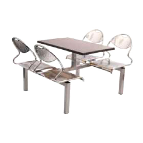 Stainless Steel Fine Finish Canteen Table - Finish: Polished