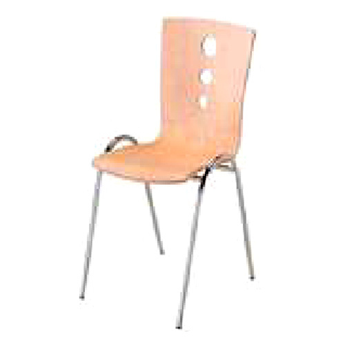 Restaurant Chair - Polished Metal and Plastic | Available in Various Sizes and Thicknesses