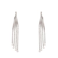 Rhinestone Pearl Dangler Ear ring